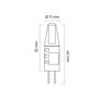 LED spuldze G4 COB 12 V AC/DC 1,5 W 120 lm 2700 K 248979 5901583248979