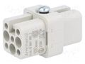 Connector: HDC; contact insert; female; 16A; 400V; PIN: 8; 7+PE AMPHENOL C146-10B0070002