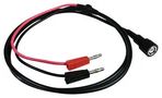 BNC PLUG-4 MM BANANA PLUG, 1.2M, BLK/RED MI029 BNC TO 4MM.