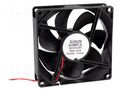 Fan: DC; axial; 24VDC; 92x92x25mm; 126.75m3/h; 47dBA; ball; IP56 SUNON GE92252B1-AC9