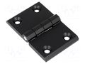 Hinge; Width: 76mm; zinc and aluminium alloy; black; H: 50mm RST ROZTOCZE 3.510.02