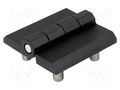 Hinge; Width: 60mm; zinc and aluminium alloy; black; H: 60mm RST ROZTOCZE 3.511.22