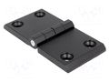 Hinge; Width: 120mm; zinc and aluminium alloy; black; H: 60mm RST ROZTOCZE 3.513.12
