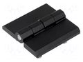 Hinge; Width: 50mm; zinc and aluminium alloy; black; H: 50mm RST ROZTOCZE 3.ZN65.002BK