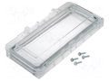 Inspection windows; polycarbonate; 162x77x25mm; IP54 FIBOX L08