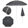 Foldable Beach Umbrella Black Forest, 1.8m Grey, EXTRALINK L-0707 SZARY 5907207224428