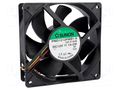 Fan: DC; axial; 12VDC; 120x120x38mm; 323m3/h; 54dBA; ball; 16.5mmH2O SUNON PMD1212PMB1AF