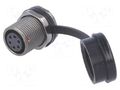 Connector: circular; socket; female; PIN: 6; IP67; ST12; 5A; 125V WEIPU ST1213/S6