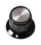 KNOB, ROUND SHAFT, PHENOLIC, 19MM PK50B1/4