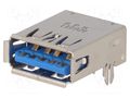 Connector: USB A; socket; on PCBs,PCB snap; THT; angled 90° AMPHENOL COMMUNICATIONS SOLUTIONS GSB311A31CEU