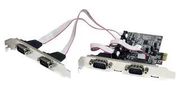 SERIAL ADAPTER CARD, PCIE/RS232, 4PORT PEX4S553