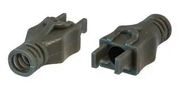STRAIN RELIEF BOOT, RJ45 PLUG, PVC/GREY PSRLGY