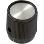 ROUND SKIRTED KNOB, 6.35MM EH71-1D2S