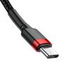 Baseus CATKLF-H91 USB-C - USB-C PD QC cable 60W 3A 480Mb/s 2m - black and red, Baseus 6953156285248 6953156285248