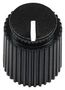 KNOB, ROUND SHAFT, ABS, 6.35MM ACCKPR1417NLT14