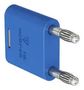 BANANA TEST CONN, PLUG, 32A, BLUE, CABLE 64.4010-23