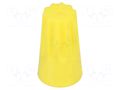 Wire nut connector; yellow; 0.5÷6mm2; 50pcs. NINIGI ST-ASS-WN-Y