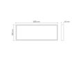 Ārējais montāžas rāmis 120x30cm LED panelim, 43mm, LEDOM 477798 5907777477798