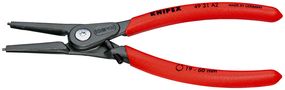 KNIPEX 49 31 A2 Precision Circlip Pliers for external circlips on shafts with overexpansion guard with non-slip plastic coating grey atramentized 180 mm 49 31 A2 4003773073901