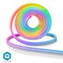 Viedās led lentes komplekts, IR pults un savienojams ar Wi-Fi,  24V, 32W, 5m, 192lm/m, RGB, mitrumizturīgs IP65, Nedis Smart Life WIFILN51CRGB 5412810335084