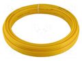 Pneumatic tubing; max.8bar; L: 20m; r bending min: 15mm; yellow SMC TU0604Y-20