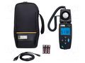 Light meter; 0,1÷200000lx; 3%; Bluetooth,USB; -10÷60°C; IP50 CHAUVIN ARNOUX CA-1110