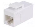 Coupler; socket; Cat: 6; Keystone,unshielded; 8p8c; RJ45 socket x2 LOGILINK LOG-NK4012W
