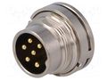 Connector: M16; socket; male; PIN: 6; 5A; 125V; soldering; straight BULGIN PXMBNI16RPM06ASC