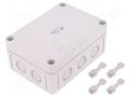 Enclosure: multipurpose; X: 94mm; Y: 130mm; Z: 57mm; TK PC; grey; IP66 SPELSBERG TK-PC-1309-6-M