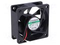 Fan: DC; axial; 24VDC; 60x60x25mm; 27.04m3/h; 16.7dBA; Vapo; 26AWG SUNON MF60252V3-A99-A