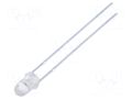 LED; blue; 3mm; 3500mcd; 30°; Front: convex; 2.8÷3.6VDC FORYARD FYL-3014UBC1A