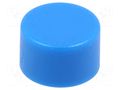 Button; 10.75mm; round; blue SCHURTER 0862.8104