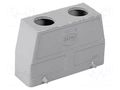 Enclosure for connectors: HDC; size 16B; Han; for double latch HARTING 09300160462
