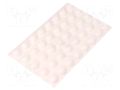 Self-adhesive foot; H: 7.9mm; white; polyurethane; Dim: 16x16mm 3M SJ5027/WH