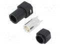 Connector: DC supply; plug; female; AS250; 90A; 500V; PIN: 1; black AMASS AS250F-BLACK
