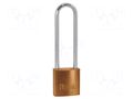 Padlock; shackle; brass; Protection: low (level 3); A: 30mm; B: 70mm KASP KA-K12030L70BD