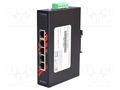 Switch Ethernet; unmanaged; Number of ports: 5; 12÷48VDC; RJ45 ANTAIRA LNX-500AG