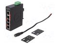Switch Ethernet; unmanaged; Number of ports: 5; 12÷48VDC; RJ45 ANTAIRA LNX-C500-T