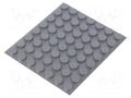 Self-adhesive foot; H: 3.6mm; grey; polyurethane; Dim: Ø12.7mm 3M SJ5012/GY