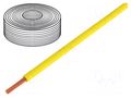 Wire; H07V-K; stranded; Cu; 1.5mm2; PVC; yellow; 450V,750V; Class: 5 ELTRIM H07V-K-150-YL