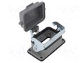 Enclosure for connectors: HDC; straight; size D6B; with latch DEGSON ELECTRONICS D6B-BK-1L-CV