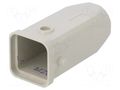 Enclosure for connectors: HDC; straight; size D3A; for cable DEGSON ELECTRONICS D3A.P-TE-2G-M20