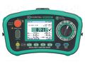 Meter: appliance meter; colour,LCD; RCD test: general purpose KYORITSU KEW6516BT
