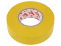 Tape: electrical insulating; W: 19mm; L: 25m; Thk: 0.13mm; yellow SCAPA SCAPA-2702-19Y
