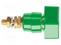 Laboratory clamp; green; 1kVDC; 63A; brass; polycarbonate SCHÜTZINGER POL631L-GN