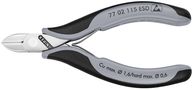 KNIPEX 77 02 115 ESD Electronics Diagonal Cutters ESD with box joint with multi-component handles 117 mm 77 02 115 ESD 4003773025092