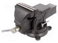 Vice; iron alloy; 100mm; twistable,bench,with anvil; 6.5kg PROLINE PRE-25610