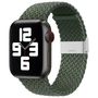 Braided Fabric Strap Bracelet Strap Fabric Band for Apple Watch 42 / 44 / 45 / 49 mm - Green, Hurtel 5907769336751 5907769336751