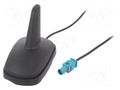 Antenna; automotive,SHARK; AM,FM; Fakra; black; 12VDC; RG174 4CARMEDIA ANT.S21