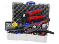 Kit: for crimping push-on connectors, terminal crimping; case KNIPEX KNP.979015
